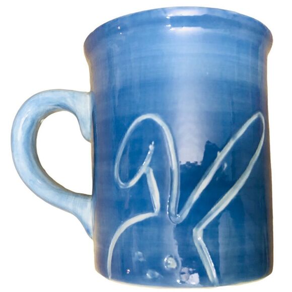 Wendover Lane Etched Bunny Large Cup Mug - Picture 2 of 7